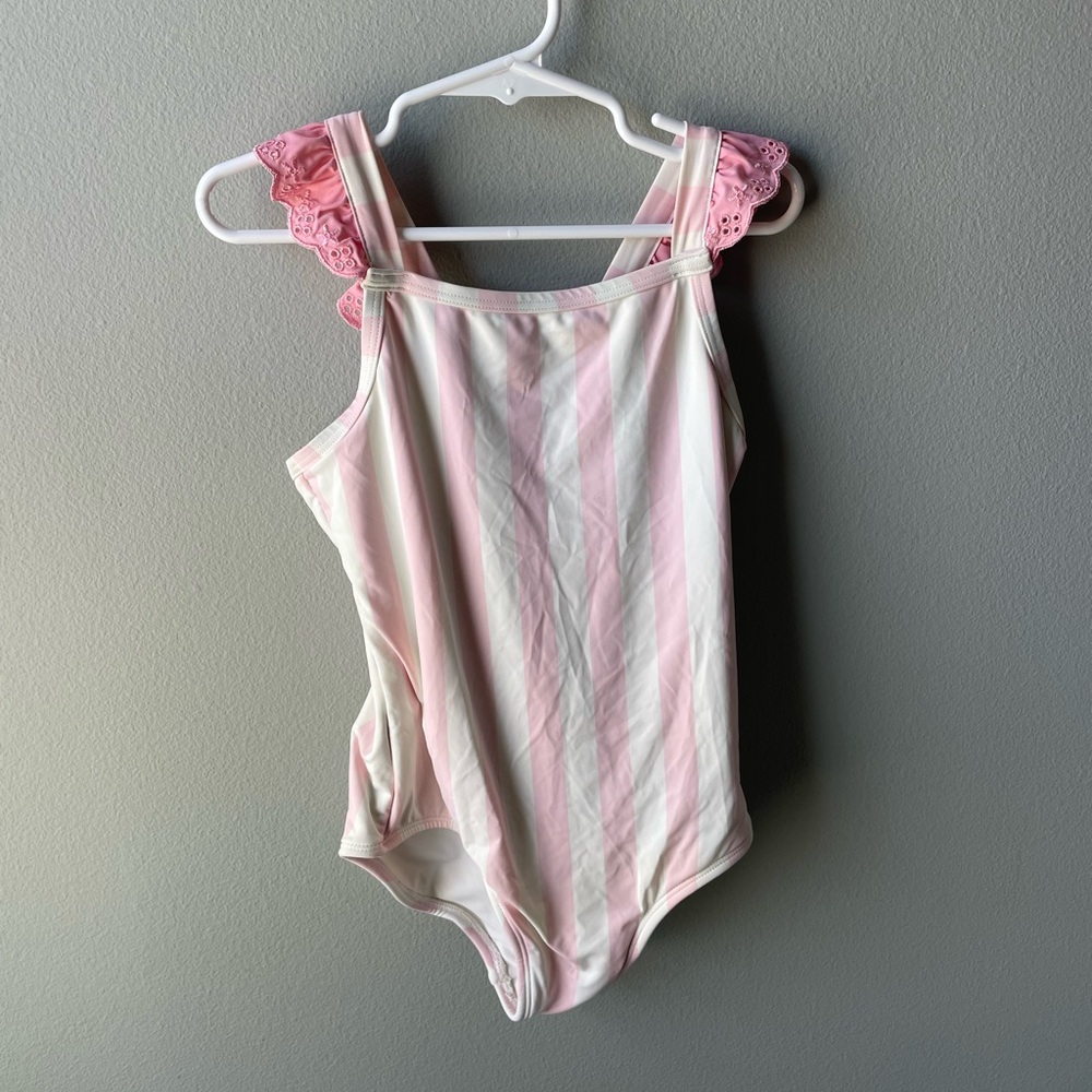 The Beaufort Bonnet Co Long Bay Bathing Suit with Pink and White Stripes